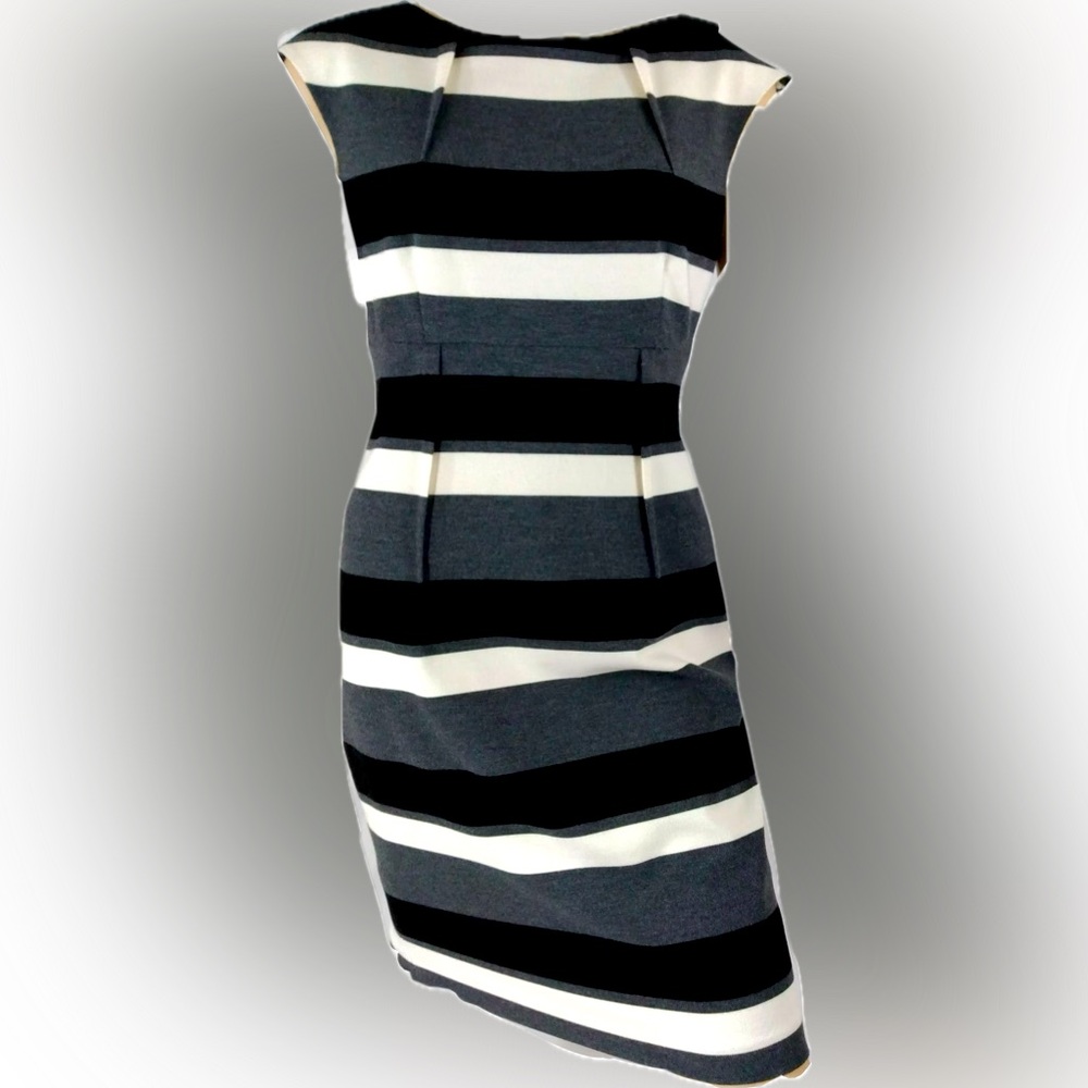 Calvin Klein Striped Sleeveless Sheath - Picture 3 of 6